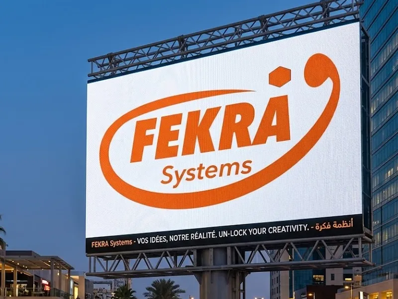 Écran d'affichage LED extérieur Fekra Systems au Maroc